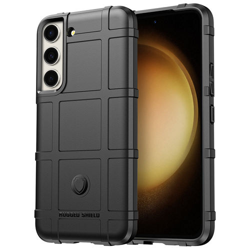 Anti-Shock Grid Texture Shockproof Case for Samsung Galaxy S23 - Black