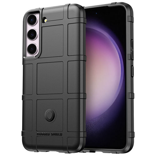 Anti-Shock Grid Texture Shockproof Case for Samsung Galaxy S23+ (Black)