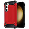 Military Defender Tough Shockproof Case for Samsung Galaxy S23 - Red