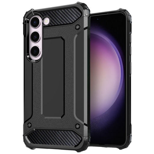 Military Defender Tough Shockproof Case for Samsung Galaxy S23+ (Black)