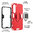 Slim Armour Shockproof Case / Metal Ring Holder for Samsung Galaxy S23 - Red
