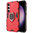 Slim Armour Shockproof Case / Metal Ring Holder for Samsung Galaxy S23+ (Red)