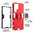 Slim Armour Shockproof Case / Metal Ring Holder for Samsung Galaxy S23 Ultra - Red