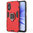 Slim Armour Tough Shockproof Case / Metal Ring Holder for Oppo A17 - Red