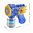Flying Armor Automatic Bubble Blaster / Kids Toy Machine Gun (12-Hole)