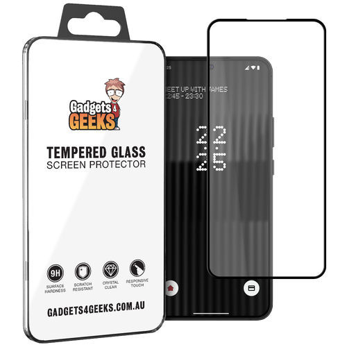 Full Coverage Tempered Glass Screen Protector for Nothing Phone (Black)
