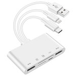 (5-in-1) Lightning / Type-C / USB 3.0 OTG / Card Reader / Charging Adapter