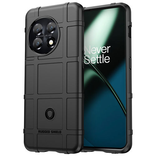 Anti-Shock Grid Texture Tough Shockproof Case for OnePlus 11 - Black