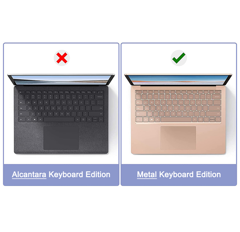 Clear Hard Case for Surface Laptop 5 4 3 13.5