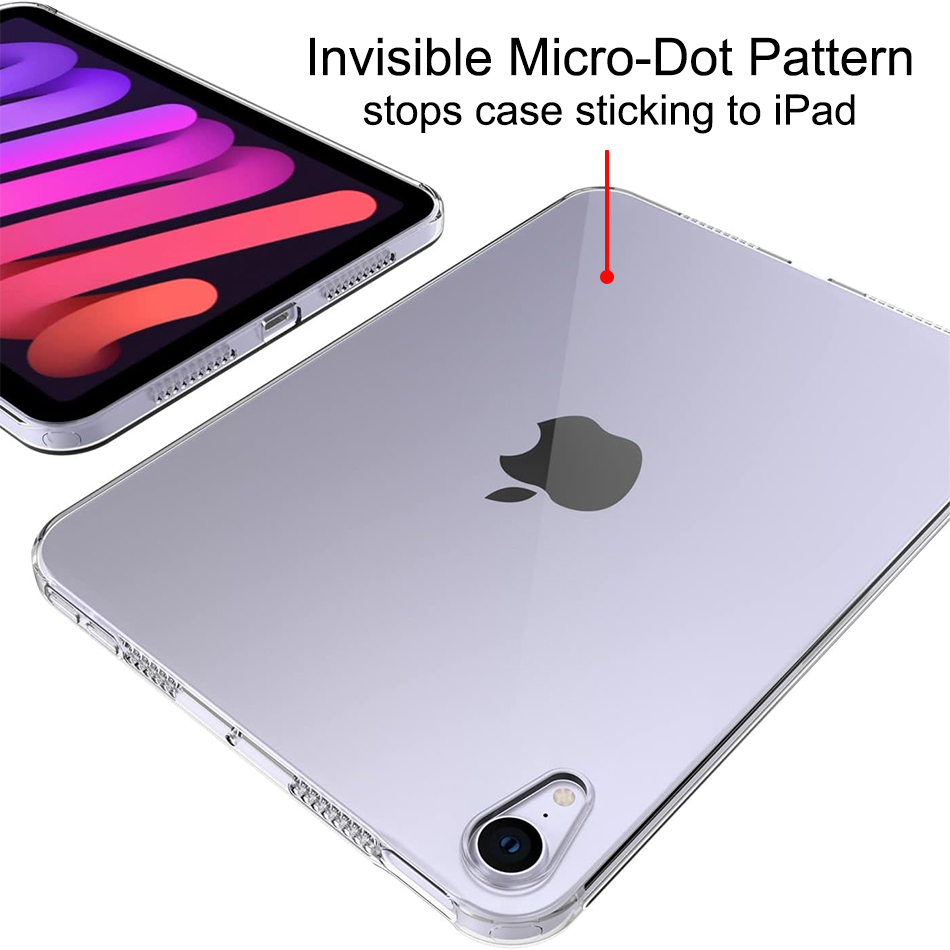 Flexi Slim Gel Case for Apple iPad Mini 7th Gen (2024) / 6th Gen (2021) - Clear (Gloss Grip)