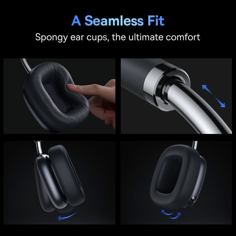 Baseus Bowie H2 Noise-Cancelling Bluetooth Wireless Headphones