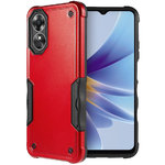 Heavy Duty Drop Defender Shockproof Case for Oppo A17 (Red)