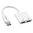 Enkay Dual USB Type-C Audio Splitter / Charging Adapter - White