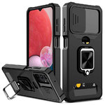 Heavy Duty Tough Slide Case & Card Slot Holder for Samsung Galaxy A13 / A04s