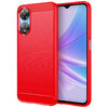 Flexi Slim Carbon Fibre Case for Oppo A78 5G - Brushed Red