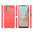 Flexi Slim Carbon Fibre Case for Nokia G22 - Brushed Red