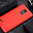 Flexi Slim Carbon Fibre Case for LG K9 - Brushed Red