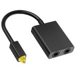 EMK (1-to-2) Toslink Splitter / Digital Optical Audio Adapter Cable (20cm)