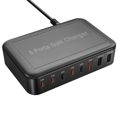 8-Port (135W) GaN II USB Type-C / PD 3.0 / PPS / QC Charging Station