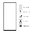 Full Coverage Tempered Glass Screen Protector for Google Pixel 7a - Black