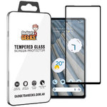 Full Coverage Tempered Glass Screen Protector for Google Pixel 7a - Black