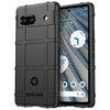 Anti-Shock Grid Texture Tough Case for Google Pixel 7a - Black