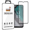 Full Coverage Tempered Glass Screen Protector for Nokia C32 - Black