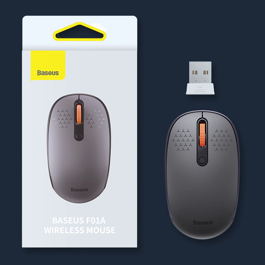 Baseus F01A Wireless Optical Mouse (Black)