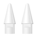 Baseus (2-Pack) Smooth Writing Replacement Tips for Apple Pencil (1st / 2nd Gen) - White