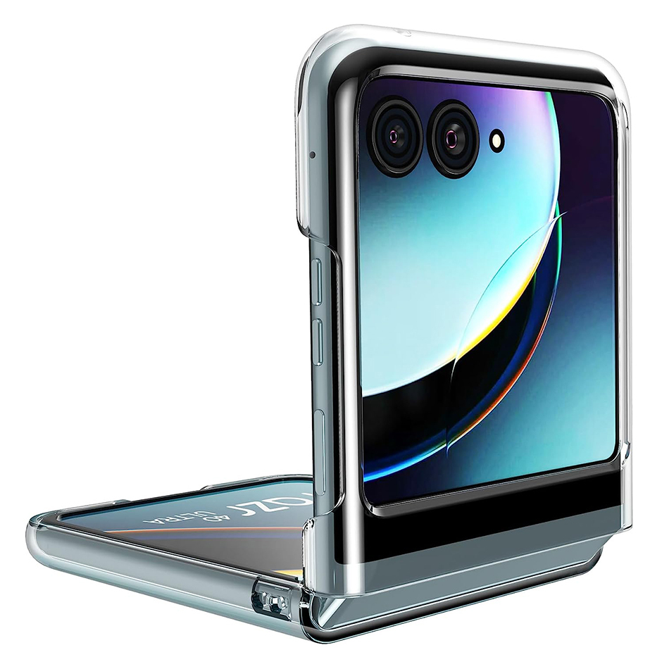Crystal Hard Shell Case for Motorola Razr 40 Ultra (Clear)