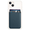 MagSafe Leather Wallet Case (Card Holder Pouch) for Apple iPhone 16 / 15 / 14 / 13 - Blue