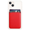 MagSafe Leather Wallet Case (Card Holder Pouch) for Apple iPhone 16 / 15 / 14 / 13 - Red