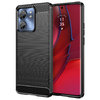 Flexi Slim Carbon Fibre Case for Motorola Edge 40 - Brushed Black