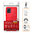 Flexi Slim Carbon Fibre Case for Motorola Moto E13 - Brushed Red