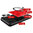 Heavy Duty Shockproof Case / Slide Camera Cover for Motorola Moto E13 - Red