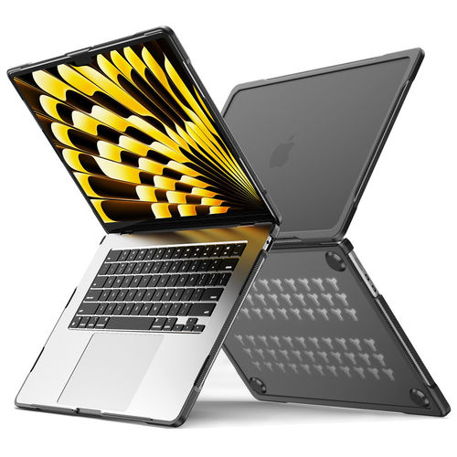 Dual Armour Shockproof Case for Apple MacBook Air (15-inch) 2025 / 2024 / 2023 - Black