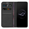 Leather Wallet Case & Card Holder Pouch for Asus ROG Phone 7 - Black