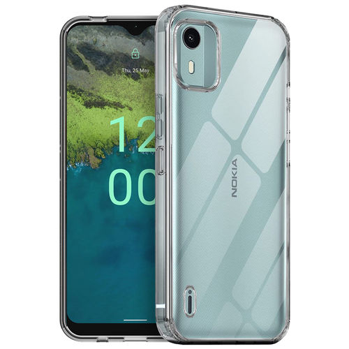 Flexi Slim Gel Case for Nokia C12 - Clear (Gloss Grip)