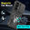 Slim Armour Shockproof Case / Slide Cover / Ring Stand for Samsung Galaxy Z Fold5 - Black