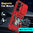 Slim Armour Shockproof Case / Slide Cover / Ring Stand for Samsung Galaxy Z Fold5 - Red