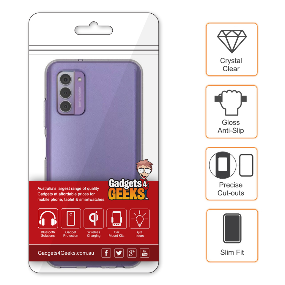 Flexi Slim Gel Case for Nokia G42 - Clear (Gloss Grip)