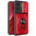 Heavy Duty Shockproof Slide Case / Card Holder / Camera Cover for Motorola Edge 40 - Red