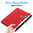 Trifold (Sleep/Wake) Smart Case & Stand for Samsung Galaxy Tab S9+ (Red)
