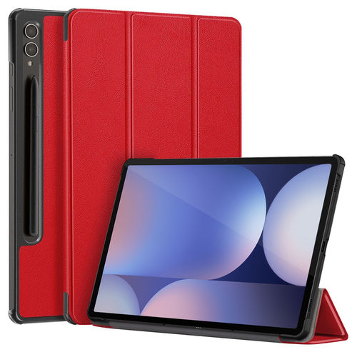 Trifold (Sleep/Wake) Smart Case & Stand for Samsung Galaxy Tab S10+ / S9+ (Red)