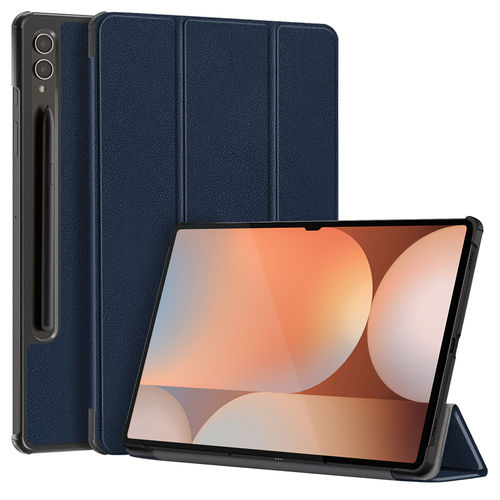 Trifold (Sleep/Wake) Smart Case & Stand for Samsung Galaxy Tab S10 Ultra / S9 Ultra - Dark Blue