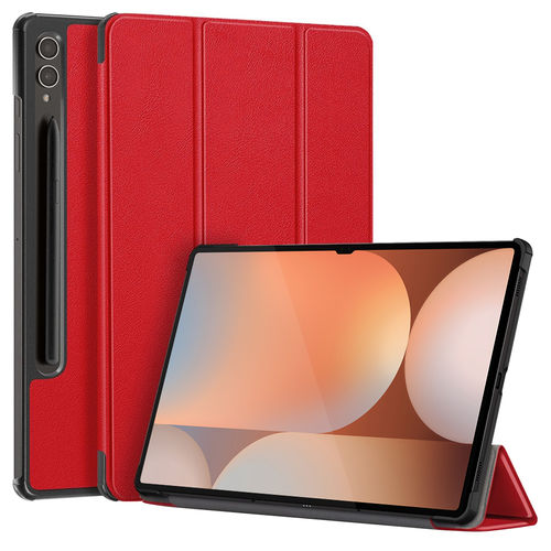 Trifold (Sleep/Wake) Smart Case & Stand for Samsung Galaxy Tab S10 Ultra / S9 Ultra - Red