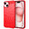 Flexi Slim Carbon Fibre Case for Apple iPhone 15 - Brushed Red