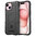 Anti-Shock Grid Texture Shockproof Case for Apple iPhone 15 - Black