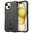 Anti-Shock Grid Texture Shockproof Case for Apple iPhone 15 Plus - Black