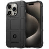 Anti-Shock Grid Texture Shockproof Case for Apple iPhone 15 Pro Max - Black